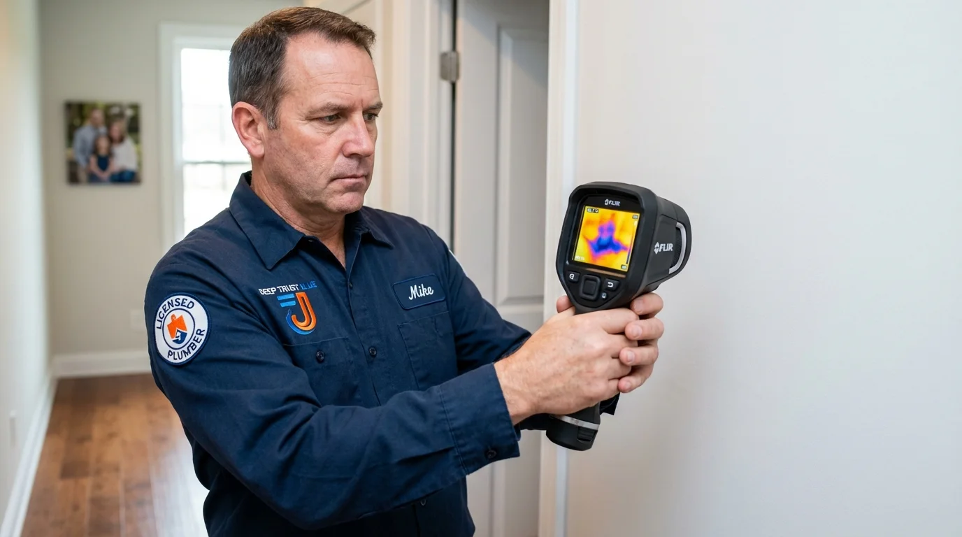 Thermal imaging leak detection by Johns Plumbing LLC in Graton